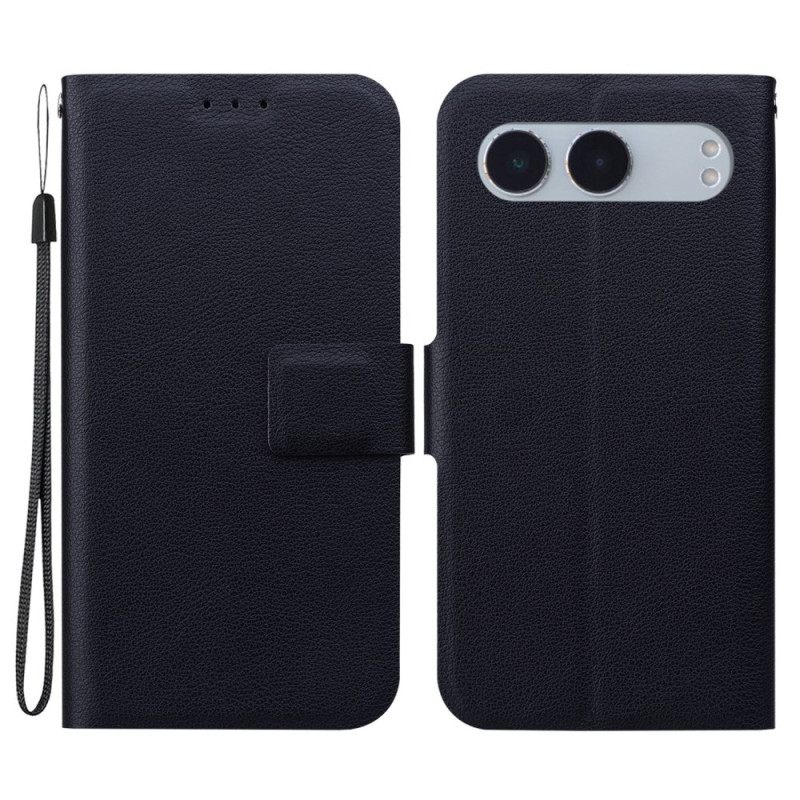 Δερματινη Θηκη Oneplus Nord 4 Εξαιρετικά Λεπτό Με Λουράκι Σιλικόνης