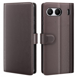 Δερματινη Θηκη Oneplus Nord 4 Γνήσιο Δέρμα Σιλικόνης