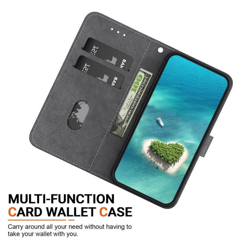 Δερματινη Θηκη Oneplus Nord 4 Κορδόνι Με Κρυστάλλινες Παιώνιες