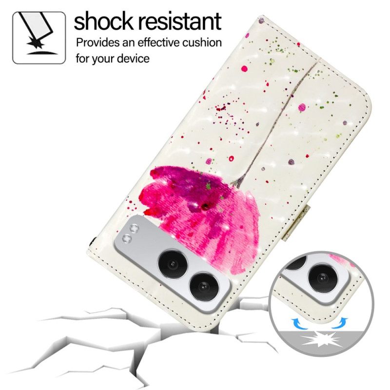 Δερματινη Θηκη Oneplus Nord 4 Παπαρούνα Σιλικόνης