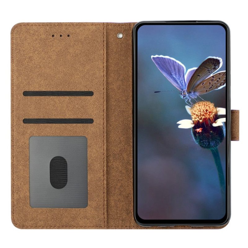 Δερματινη Θηκη Oneplus Nord 4 Πεταλούδα Στο Περίγραμμα