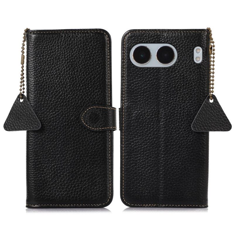 Δερματινη Θηκη Oneplus Nord 4 Rfid Blocking Και Υφή Λίτσι