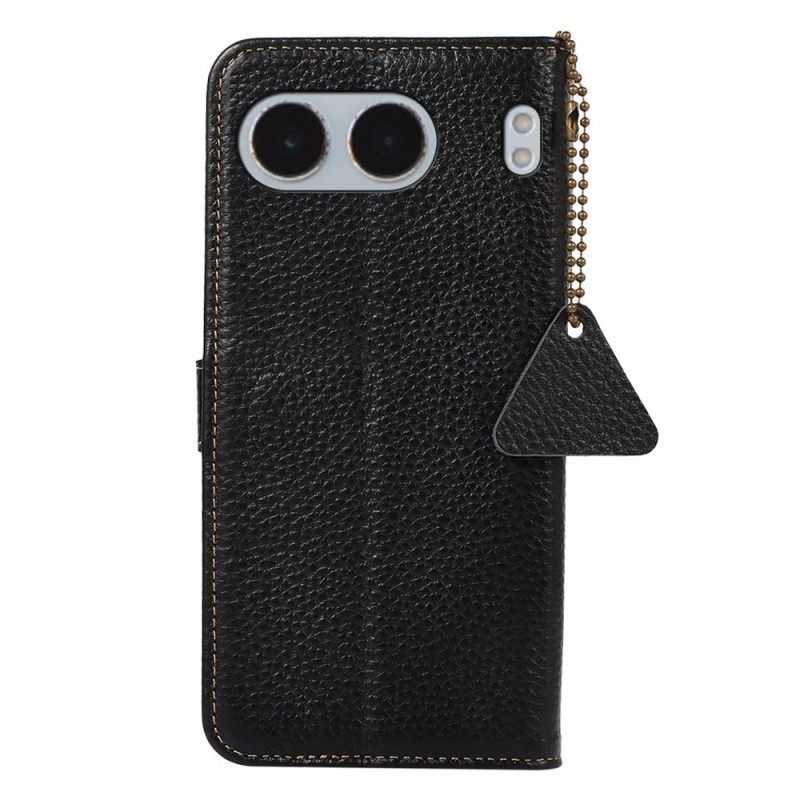 Δερματινη Θηκη Oneplus Nord 4 Rfid Blocking Και Υφή Λίτσι