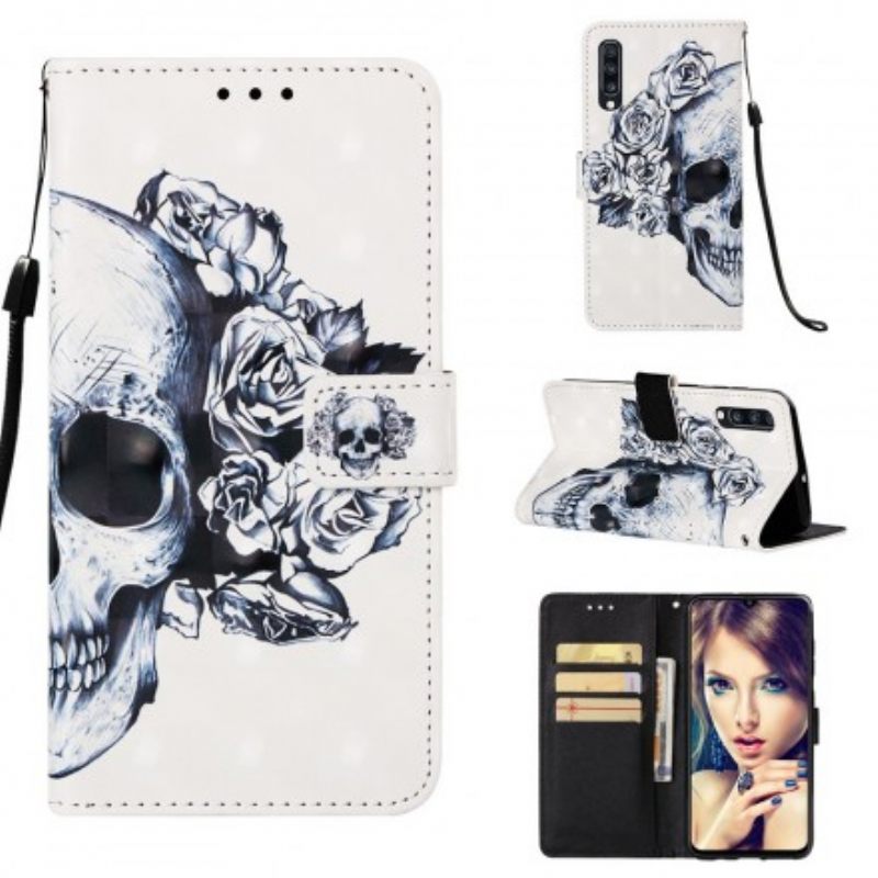 Κάλυμμα Samsung Galaxy A70 Floral Skull