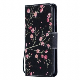 Κάλυμμα Samsung Galaxy A70 με κορδονι Floral Με Αποσπώμενο Λουράκι