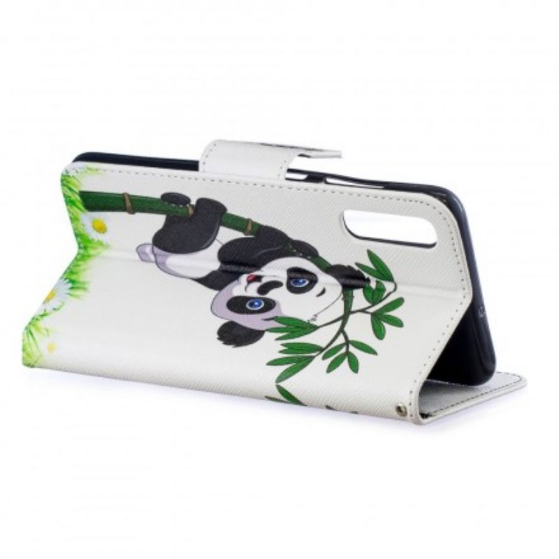 Κάλυμμα Samsung Galaxy A70 Panda On Bamboo