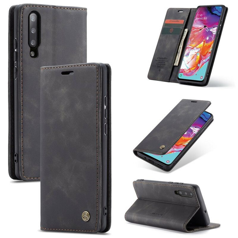 θηκη κινητου Samsung Galaxy A70 Θήκη Flip Caseme Faux Leather