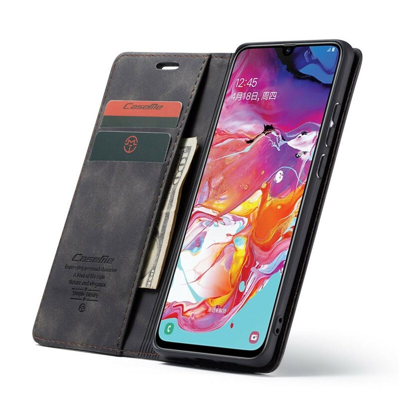 θηκη κινητου Samsung Galaxy A70 Θήκη Flip Caseme Faux Leather