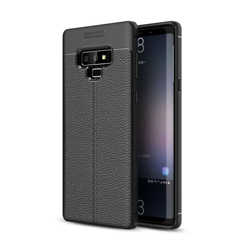 Θήκη Samsung Galaxy Note 9 Δερμάτινο Εφέ Litchi Διπλής Γραμμής
