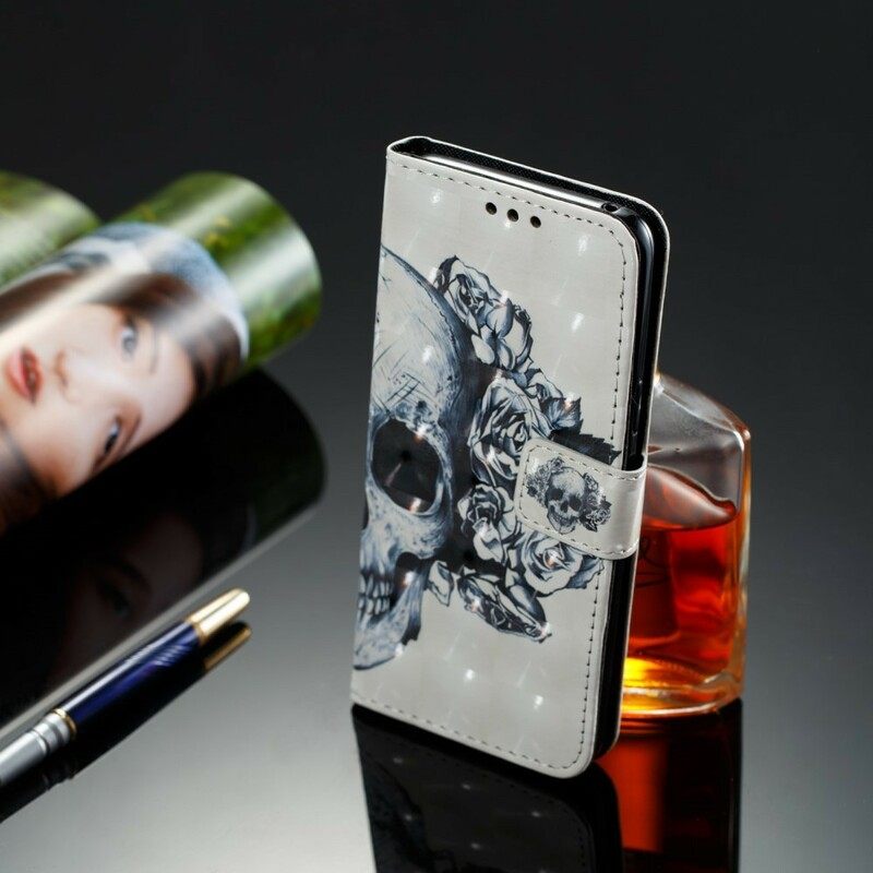 Κάλυμμα Samsung Galaxy S9 Flowery Skull 3d