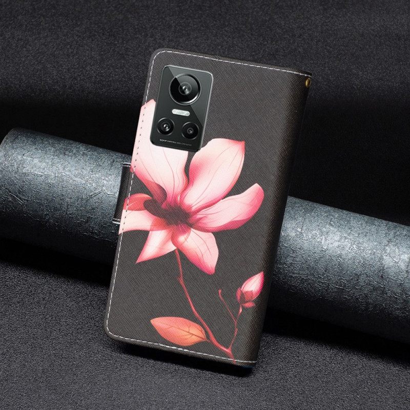 δερματινη θηκη Realme GT Neo 3 Ροδοπέταλο