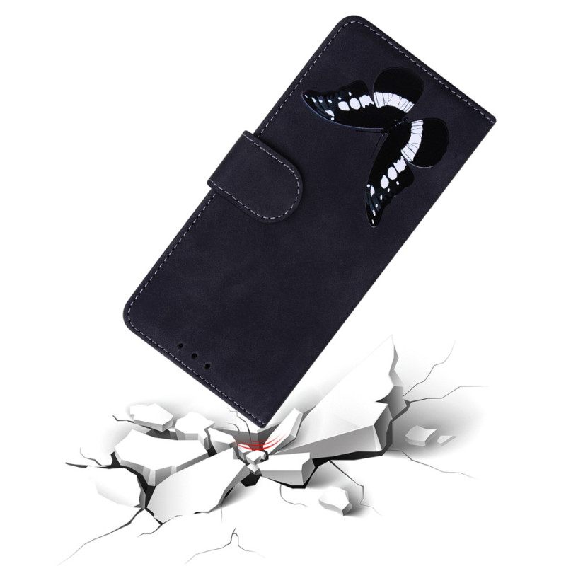 Θήκη Flip Realme GT Neo 3 Μοτίβο Πεταλούδας