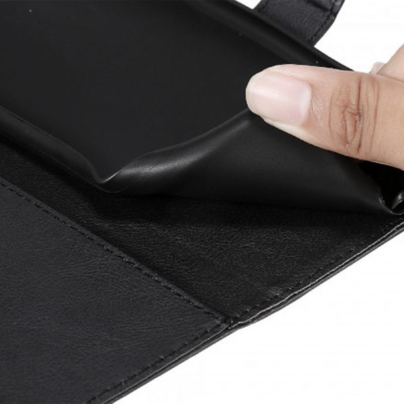 Θήκη Flip Oppo Reno 6 5G με κορδονι Λουράκι Σειράς Μονόχρωμων