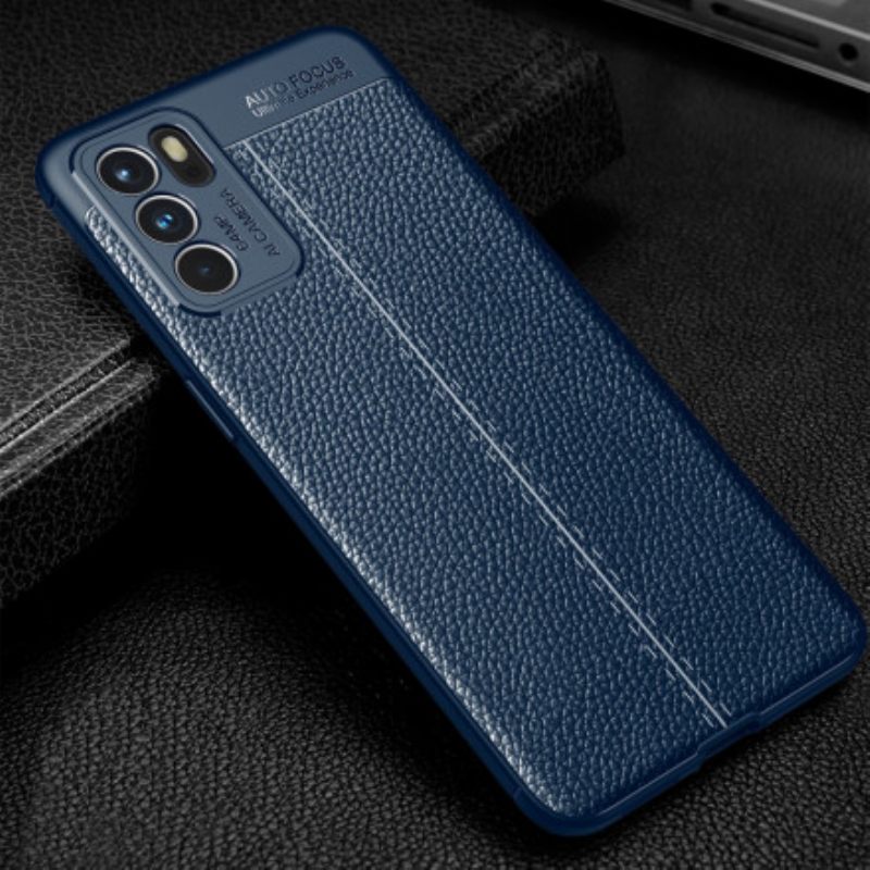 θηκη κινητου Oppo Reno 6 5G Δερμάτινο Εφέ Litchi