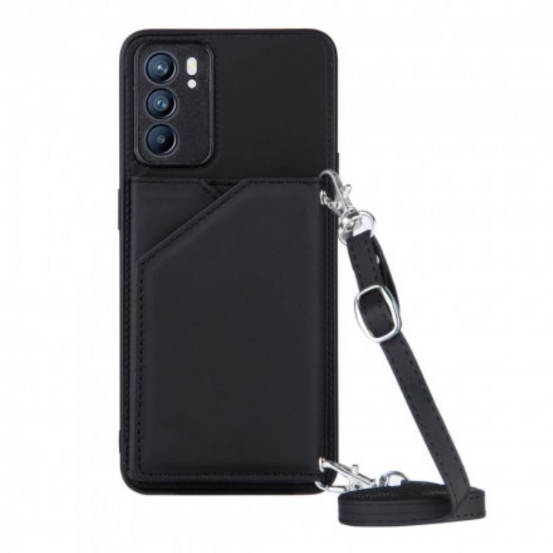 θηκη κινητου Oppo Reno 6 5G Λουράκι Ώμου Θήκη Κάρτας