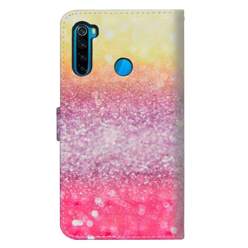 Κάλυμμα Xiaomi Redmi Note 8T Gradient Glitter Magenta