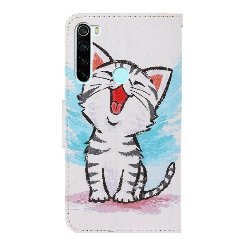 Κάλυμμα Xiaomi Redmi Note 8T με κορδονι Strappy Kitten