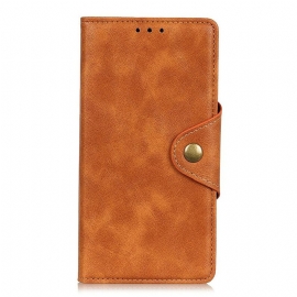 Κάλυμμα Xiaomi Redmi Note 8T Vintage Faux Δέρμα Και Κουμπί