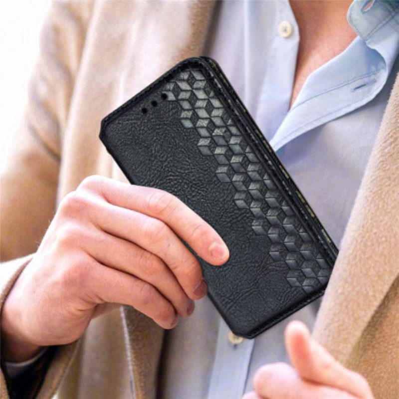 θηκη κινητου Poco M3 Θήκη Flip Εφέ Δέρματος Με Υφή Διαμαντιού