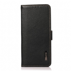 Θήκη Flip Realme GT2 Pro Litchi Leather Khazneh Rfid