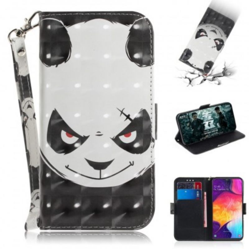 Κάλυμμα Samsung Galaxy A50 με κορδονι Angry Panda Με Λουράκι