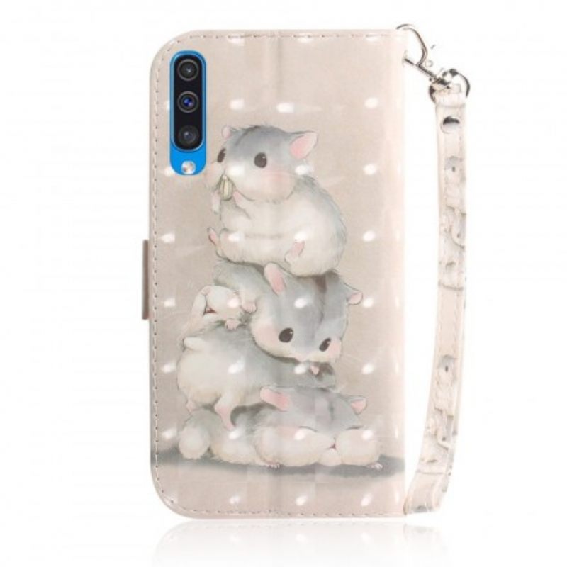 Κάλυμμα Samsung Galaxy A50 με κορδονι Thong Hamsters
