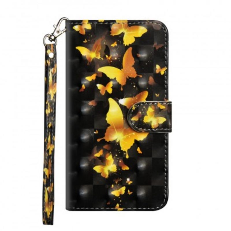 Θήκη Flip Samsung Galaxy A50 Κίτρινες Πεταλούδες