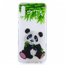 θηκη κινητου Samsung Galaxy A50 Διαφανές Panda Eat