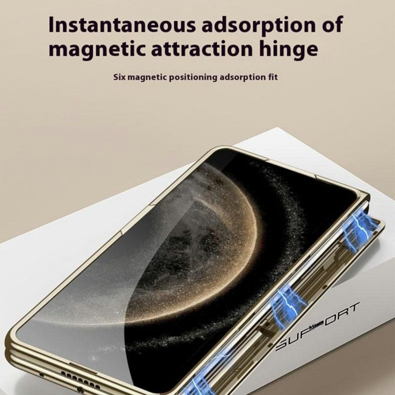 Κάλυμμα Huawei Mate X6 Διαφανές Με Μεντεσέ Και Σκληρυμένο Γυαλί Σιλικόνης