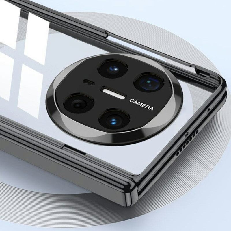 Κάλυμμα Huawei Mate X6 Διαφανές Με Μεντεσέ Και Σκληρυμένο Γυαλί Σιλικόνης