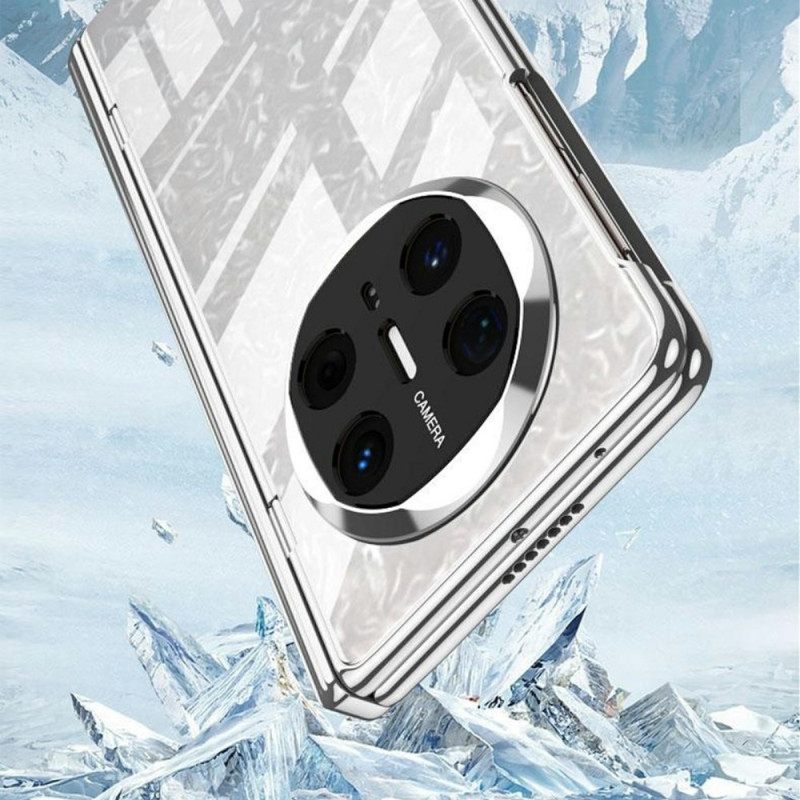 Κάλυμμα Huawei Mate X6 Διαφανές Με Μεντεσέ Και Σκληρυμένο Γυαλί Σιλικόνης