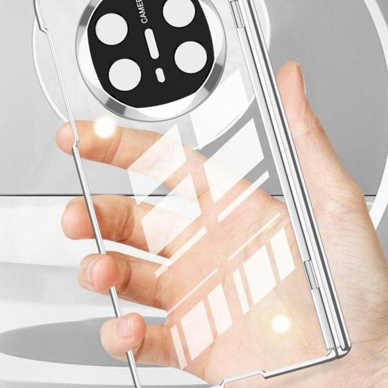 Κάλυμμα Huawei Mate X6 Διαφανές Με Μεντεσέ Και Σκληρυμένο Γυαλί Σιλικόνης