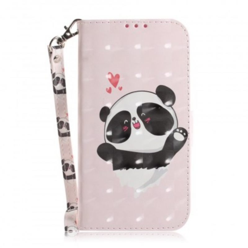 Κάλυμμα Samsung Galaxy A20e με κορδονι Panda Love With Strap