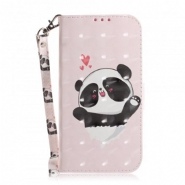 Κάλυμμα Samsung Galaxy A20e με κορδονι Panda Love With Strap