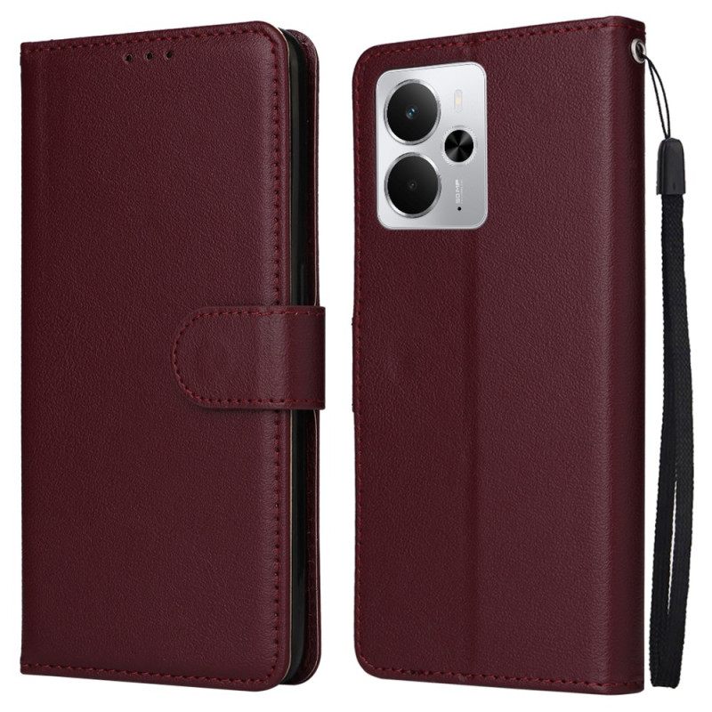 Δερματινη Θηκη Realme 14t 5g Απλό Λουρί