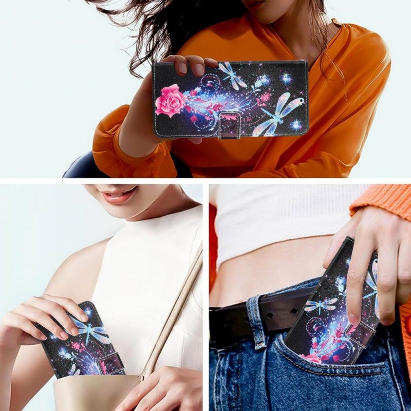 Δερματινη Θηκη Realme 14t 5g Σχέδιο Λιβελούλας