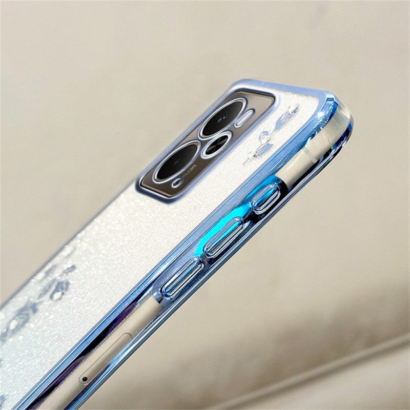 Κάλυμμα Realme 14t 5g Λουράκι Kadem Με Λουλούδια Και Στρας
