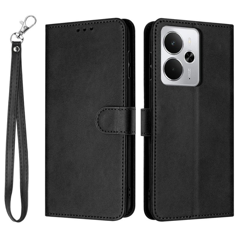 Θηκη Κινητου Realme 14t 5g Θήκες Κινητών Δερμάτινο Εφέ Με Κορδόνι