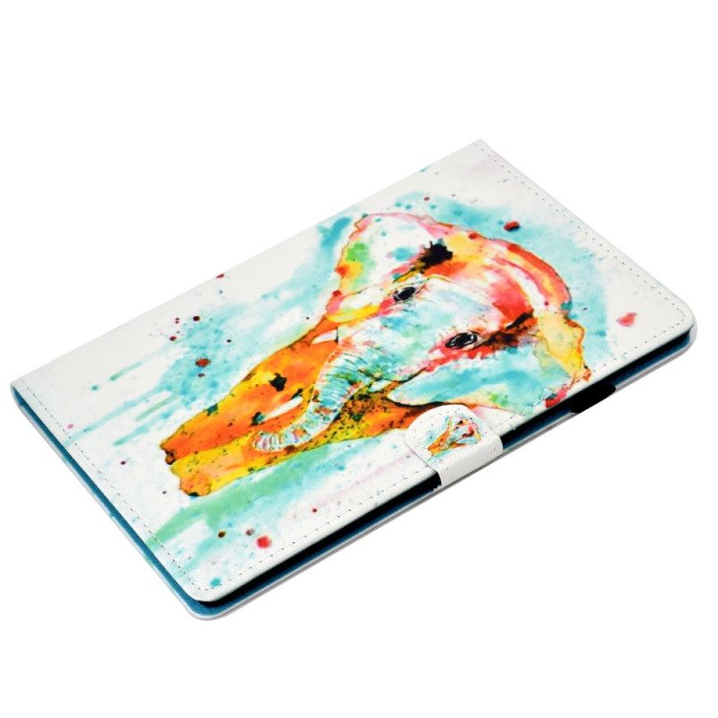 Κάλυμμα Samsung Galaxy Tab A8 Ακουαρέλα Ελέφαντας