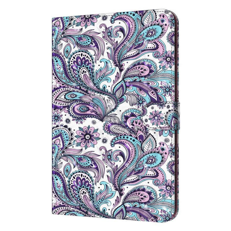 Θήκη Flip Samsung Galaxy Tab A8 Μοτίβο Paisley