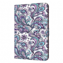 Θήκη Flip Samsung Galaxy Tab A8 Μοτίβο Paisley