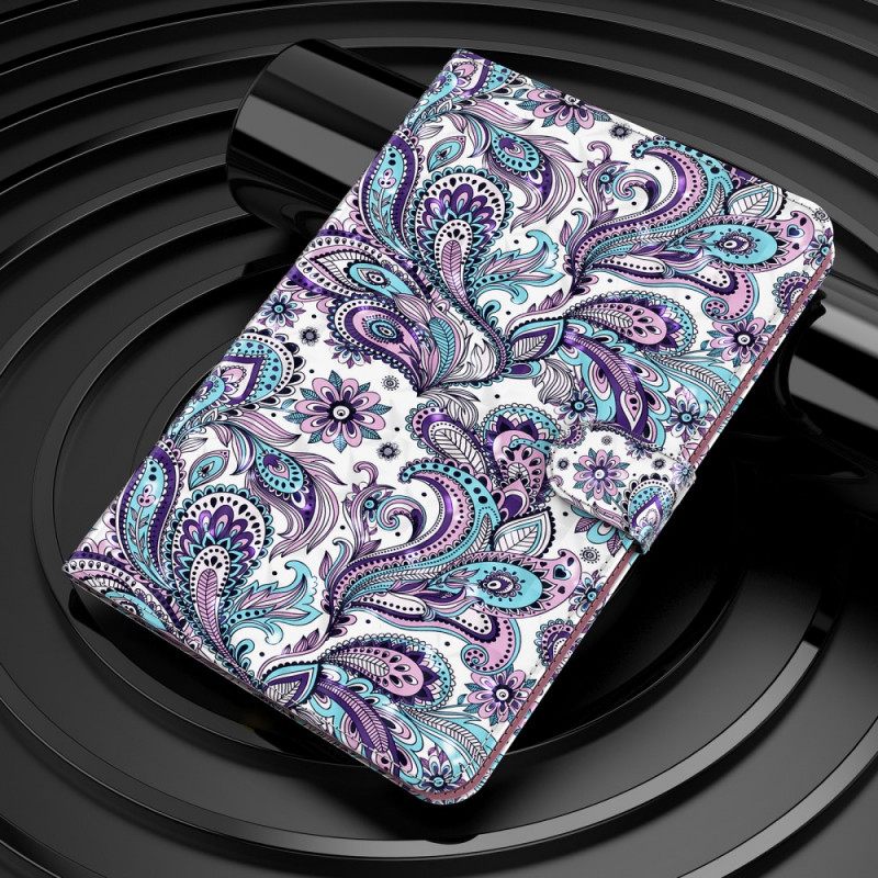 Θήκη Flip Samsung Galaxy Tab A8 Μοτίβο Paisley