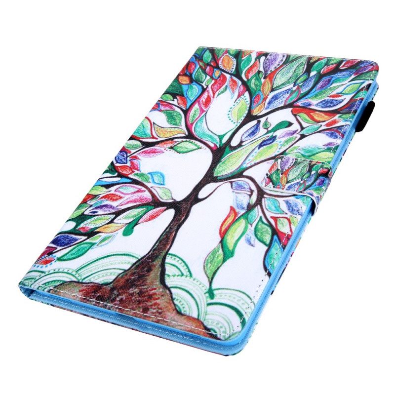 Θήκη Flip Samsung Galaxy Tab A8 Πολύχρωμο Δέντρο