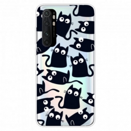 Θήκη Xiaomi Mi Note 10 Lite Μαύρες Γάτες
