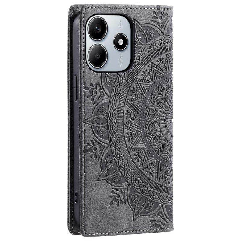 Δερματινη Θηκη Xiaomi Redmi Note 14 5g Εφέ Σουέτ Mandala