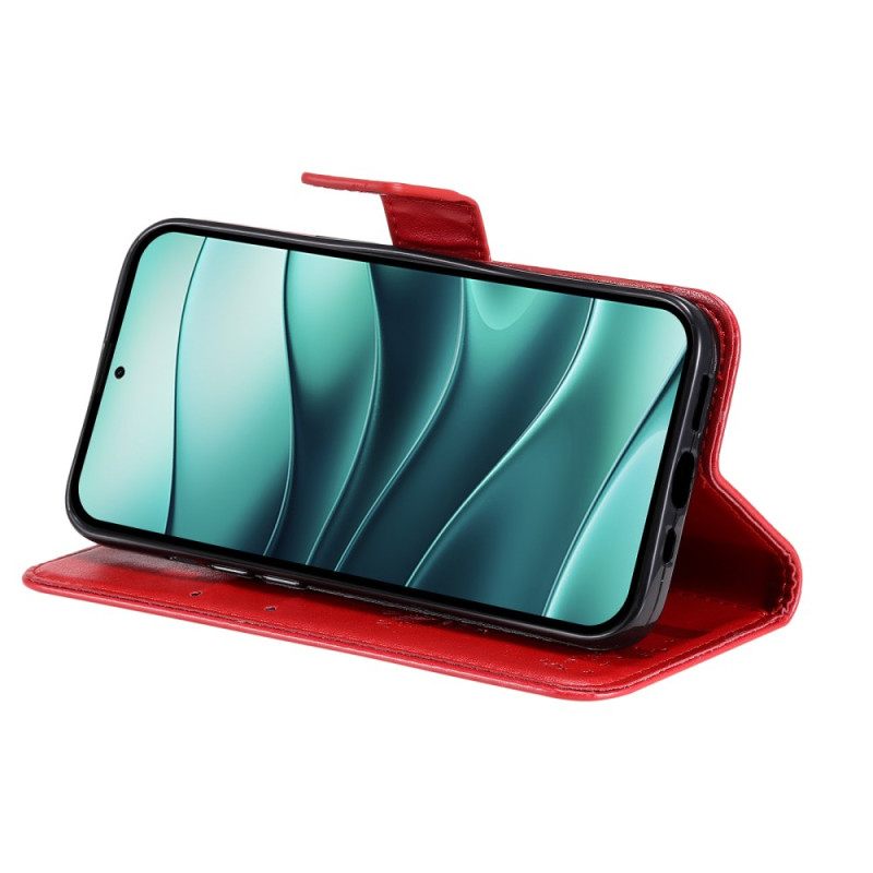 Δερματινη Θηκη Xiaomi Redmi Note 14 5g Γάτα Και Δέντρο Lnaière