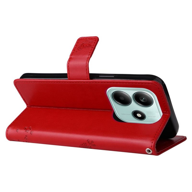 Δερματινη Θηκη Xiaomi Redmi Note 14 5g Γάτα Και Δέντρο Lnaière