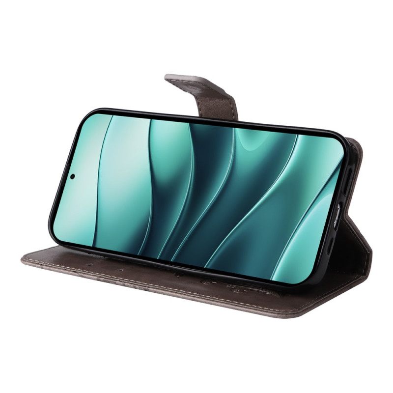 Δερματινη Θηκη Xiaomi Redmi Note 14 5g Γιγάντιες Πεταλούδες Με Λουράκι