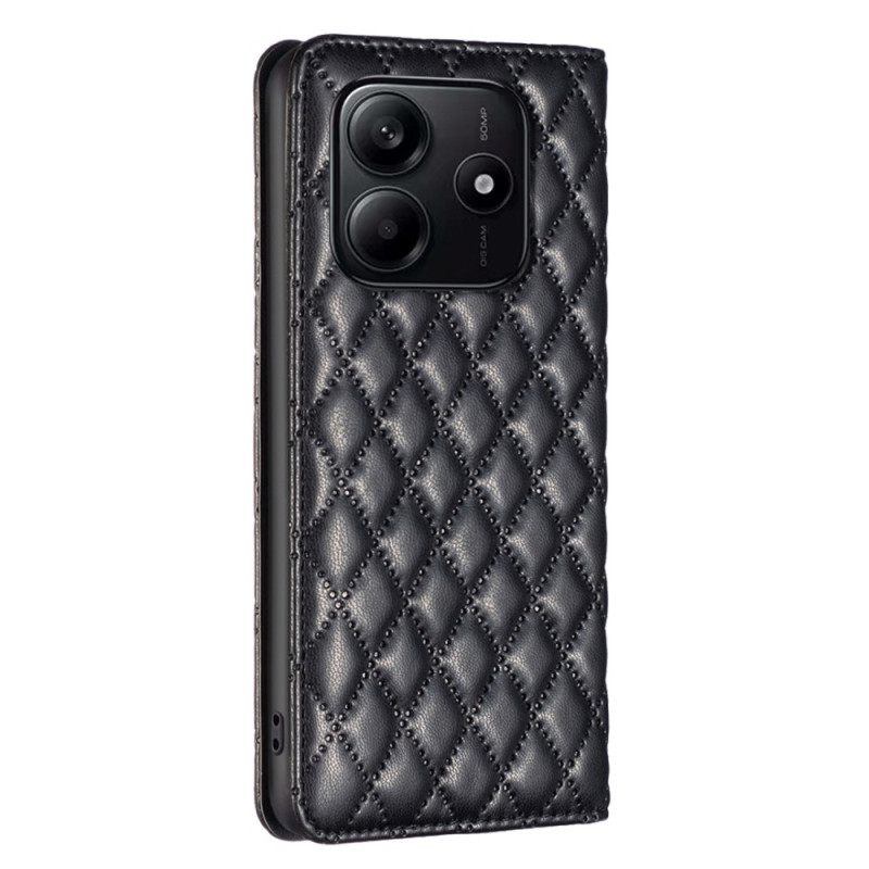 Δερματινη Θηκη Xiaomi Redmi Note 14 5g Καπιτονέ Binfen Color Σιλικόνης