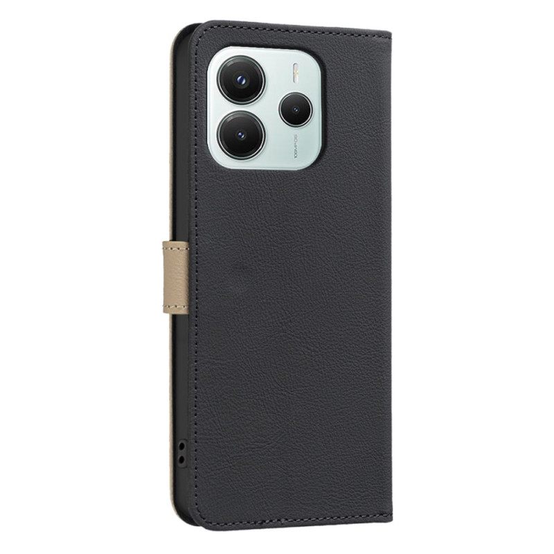 Δερματινη Θηκη Xiaomi Redmi Note 14 5g Λουλουδάτο Binfen Color Σιλικόνης